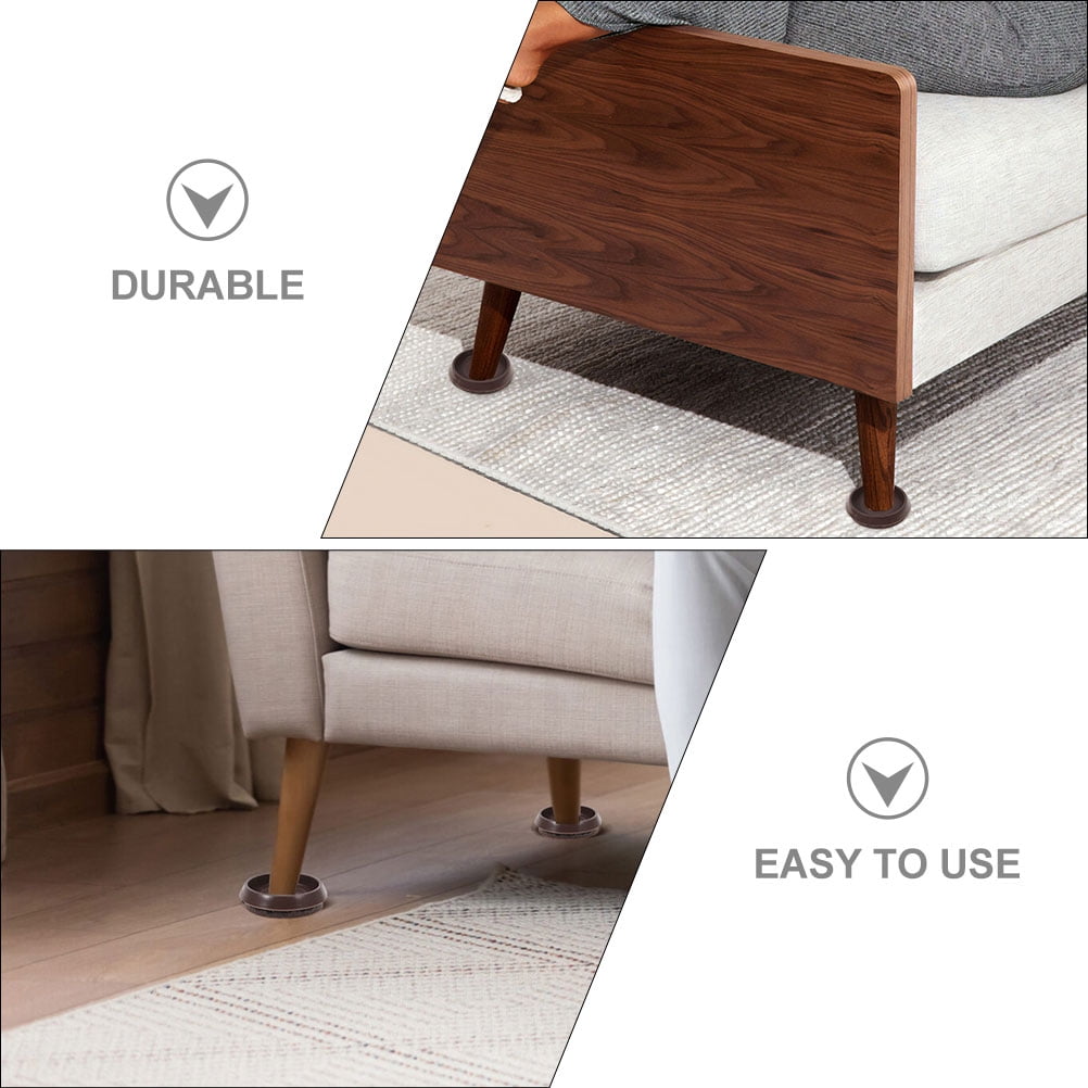furniture coasters 12pcs Furniture Coaster Chair Wheel Stoppers Felt