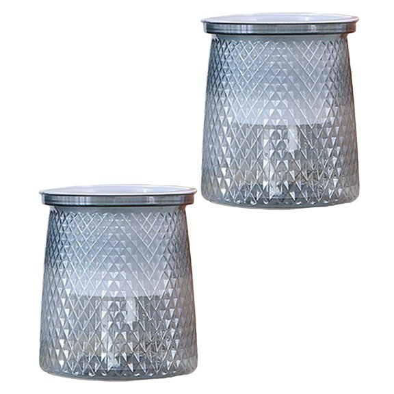 fuxzkrlz 2 Sets Self Watering Flowerpot with Wick Rope Indoor Outdoor Plants Planting Pot with Drainage Hole Clear Reservoir Herbs Flower Planter Pot