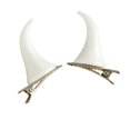 thumbnail image 1 of fuxzkrlz 2Pcs Halloween Evil Horn Hair Clips, Small Horror Demon Goth Ear Hairpins, Hair Barrettes Accessories for Women Adults Props Party Cosplay Costume, 1 of 1