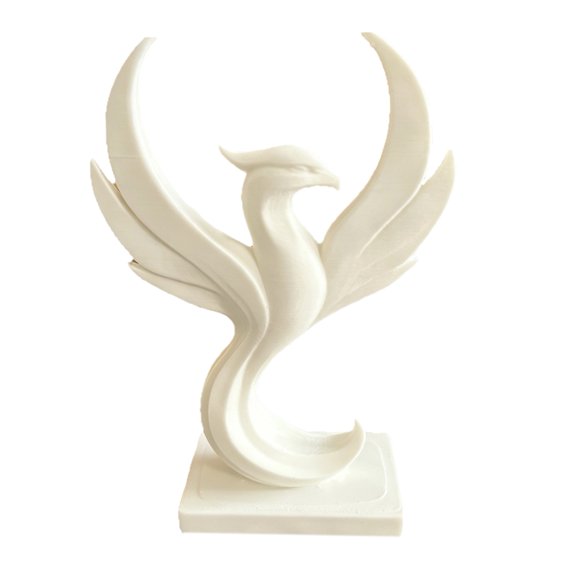 fuxzkrlz 3D Printed Phoenix Figurine Modern Minimalist Abstract Phoenix Statue Sculpture Desktop Decoration for Home Office Living Room