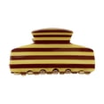 thumbnail image 1 of fuxzkrlz Hair Claw for Women, Strong Grip Non-Slip Teeth Hair Clip, Striped Print Shark Hair Claw, Widened Rectangular Hair Clip for Long Thick Hair, 1 of 7