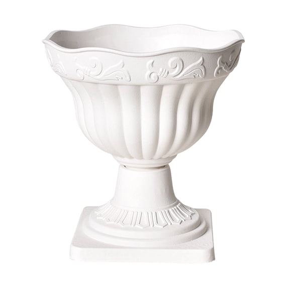 Coloum Rome fuxzkrlz White Urn Planter Pot, Tall Vintage Roman Column Flowerpot ...