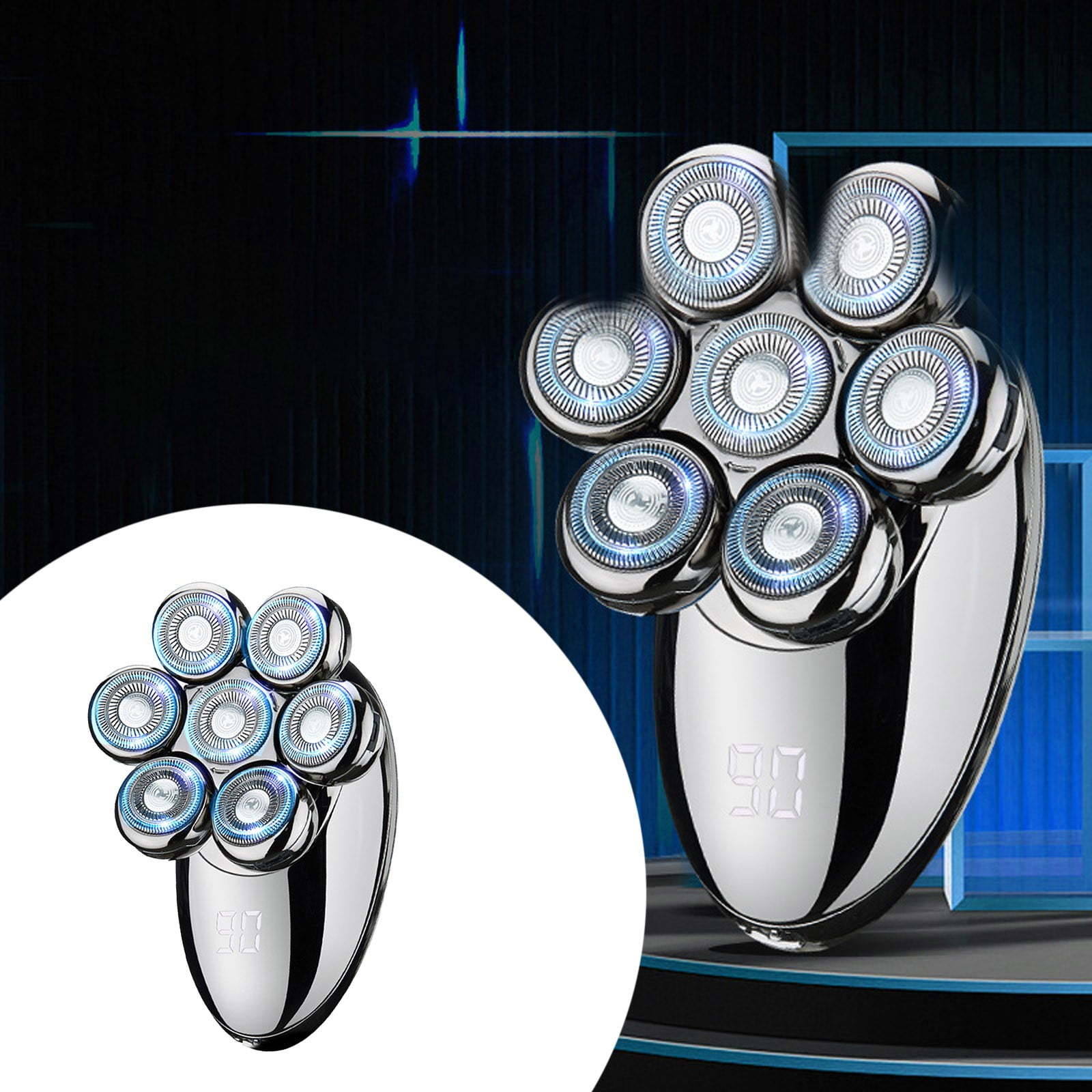 fvbhty Head Shavers For Bald Men Detachable Head Shavers 5 In 1 IPX 7