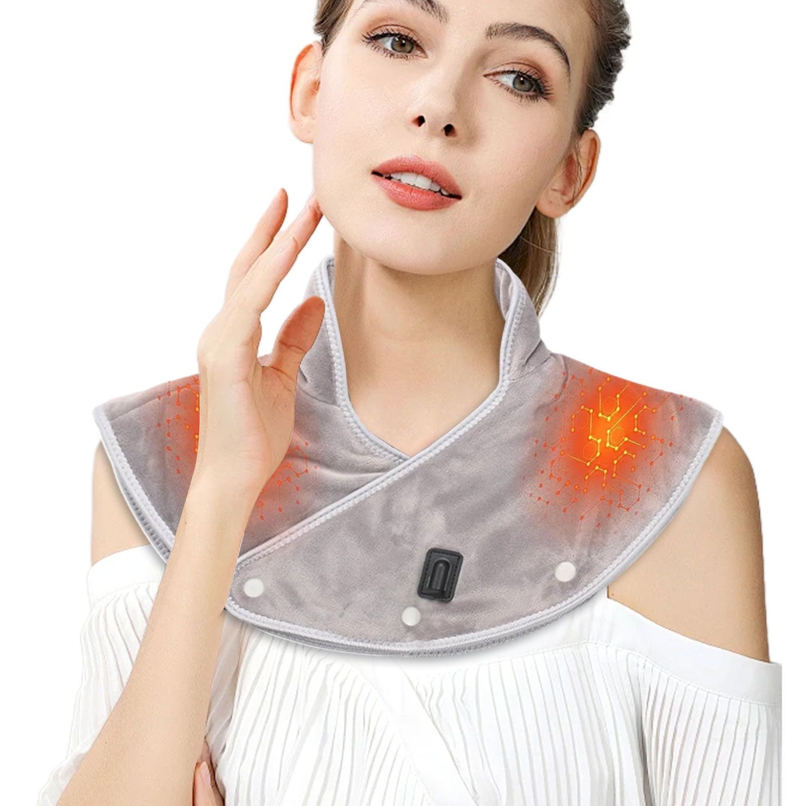 fvbhty Heating Pad For Neck And Shoulders USB Heated Shoulder And Neck