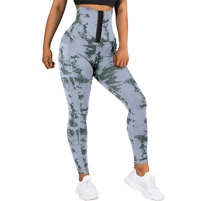 fvwitlyh 2x Yoga Pants for Women plus Size Print Tie Dye Plus Size Waist  Trainer Hooks Pants Loose Fit Yoga Pants for Women Tall 