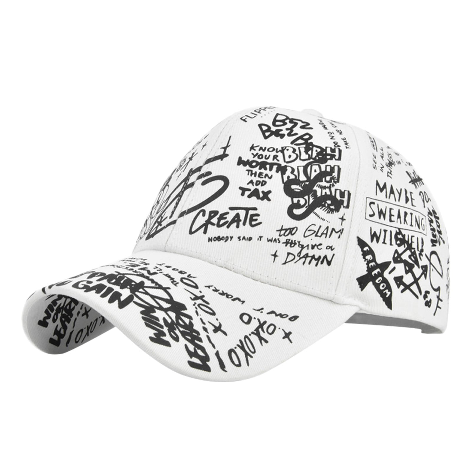 fvwitlyh Bank Visor Men And Women Casual Regular Youth Retro Letters