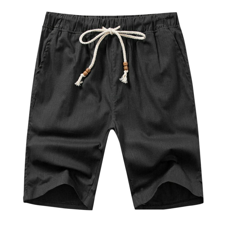 Relaxed Fit Nylon Shorts - Black - Men