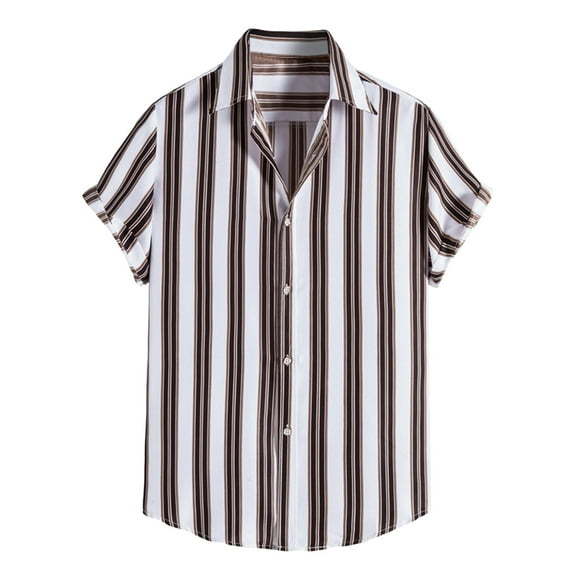 fvwitlyh Beach Shirts for Men Men's Western Plaid Pearl Snap Buttons Two Pockets Casual Short Sleeve Shirts