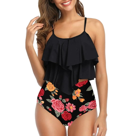 fvwitlyh Bikini Sets for Womens Swim Shorts 2x Waisted Bathing Suits Womens High Swimming For Women Two Suits Swimsuits Galaxy Shorts for Boys Bikinis