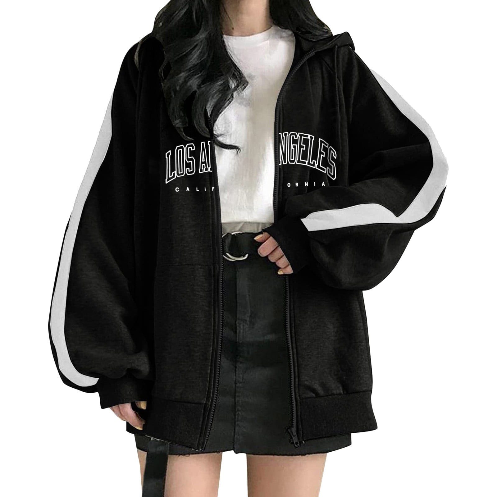 fvwitlyh Black Hoodie Womens Warm Cozy High Neck Long Sleeve Solid 1 4 Zip Pullover  Sweatshirts with Pockets Black Medium 