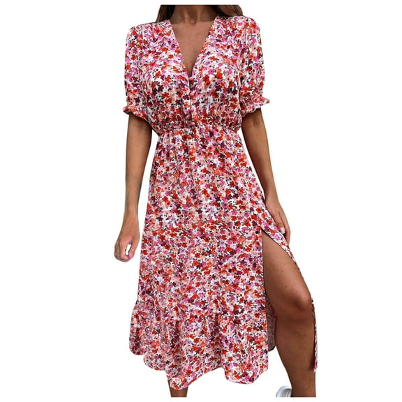 fvwitlyh Black Mini Dress Women Short Sleeve Loose Plain Casual Plus Size Long Maxi Dress with Pockets