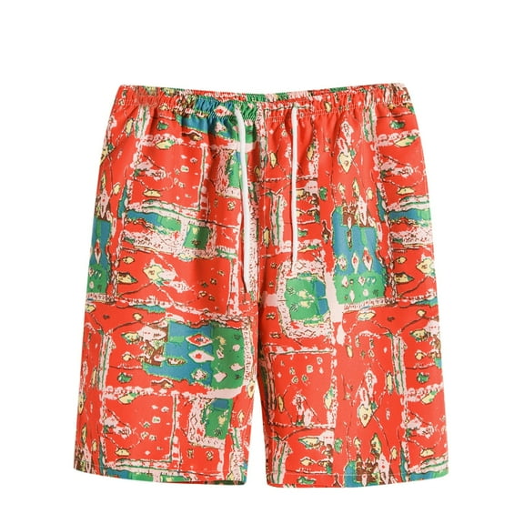 fvwitlyh Board Shorts Men'S Young Men's Flat-Front Short