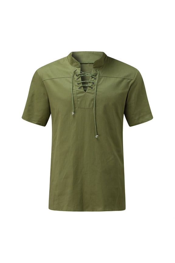 Funny Shirts for Men Summer Tropical Hawaiian Batik Shirt Green Medium