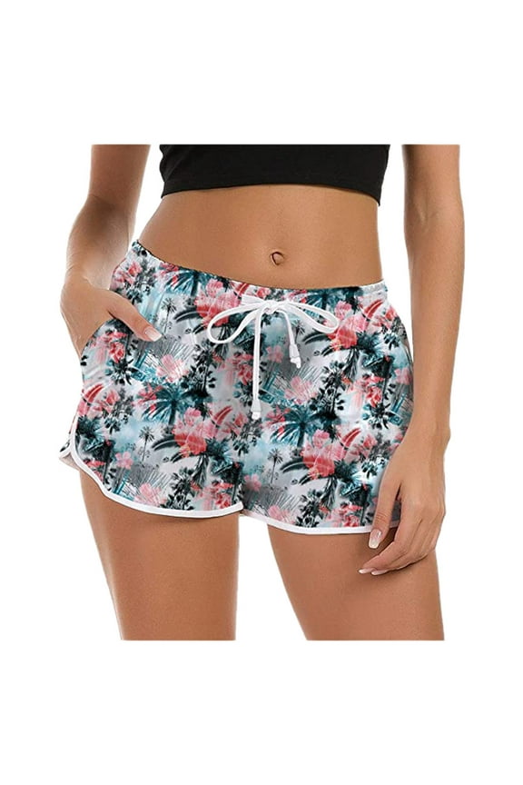 Girls Swim Shorts Size 14-16 Novelty Drawstring Pattern Quick Swimwear Swimsuit Short Board Women Dry Swim Boys