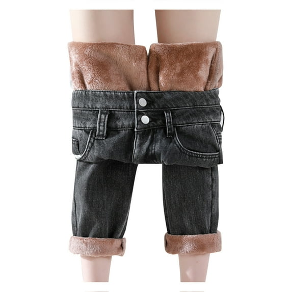 fvwitlyh High Waisted Jeans for Women Women's Denim Jogger Elastic Waist Ankle Pants Jeans with Buttons Pockets