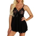 thumbnail image 1 of fvwitlyh Honeymoon Pajamas for Bride Lace Pajamas Size Bow Plus S-6XL Nightwear Pregnancy Pajamas for Women plus Size, 1 of 5