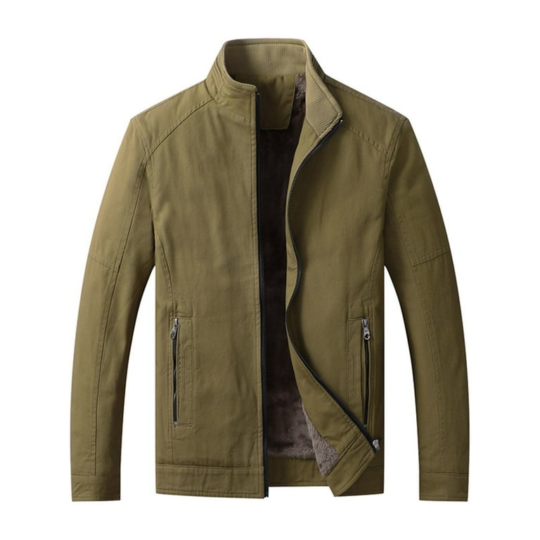 Cotton Plus Velvet Thick Long Men's Jacket Cotton Plus Velvet Thick Long Men's Jacket