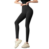 fvwitlyh Knee Length Yoga Pants Womens Mid Waist Yoga Leggings Workout  Running Tights Walk Field Yoga Pants for Women High Waist 
