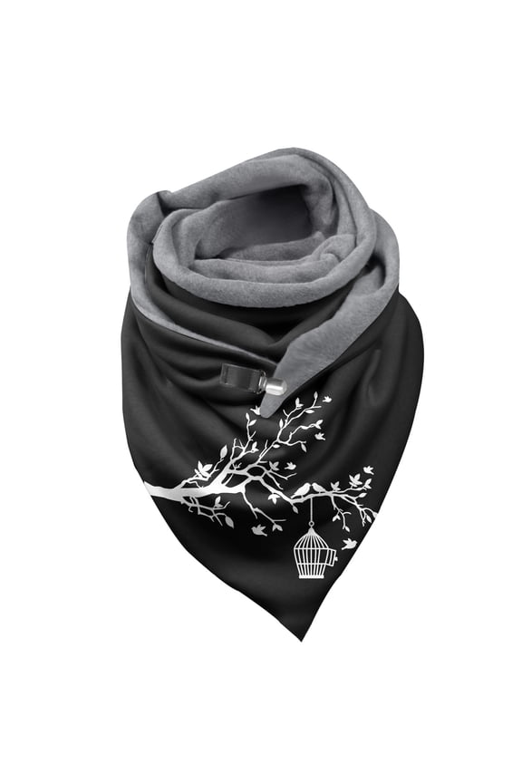 Large Silk Scarf for Hair Womens Autumn And Winter Fashion Scarf Cotton Warm Headscarf Christmas Silk Scarf Extra Large