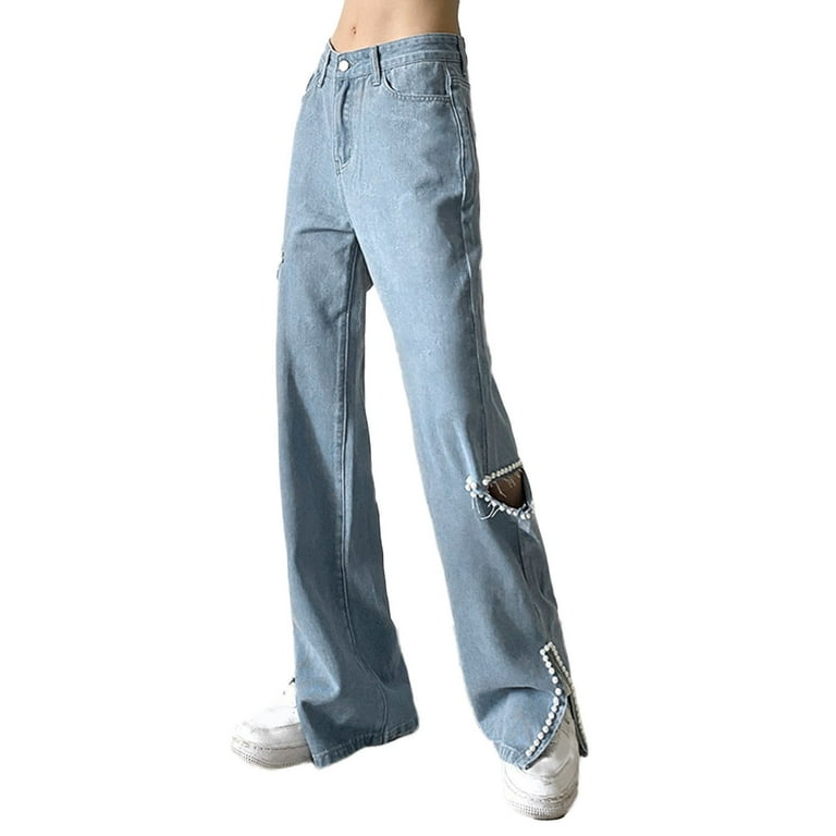 Low rise non stretch jeans on sale
