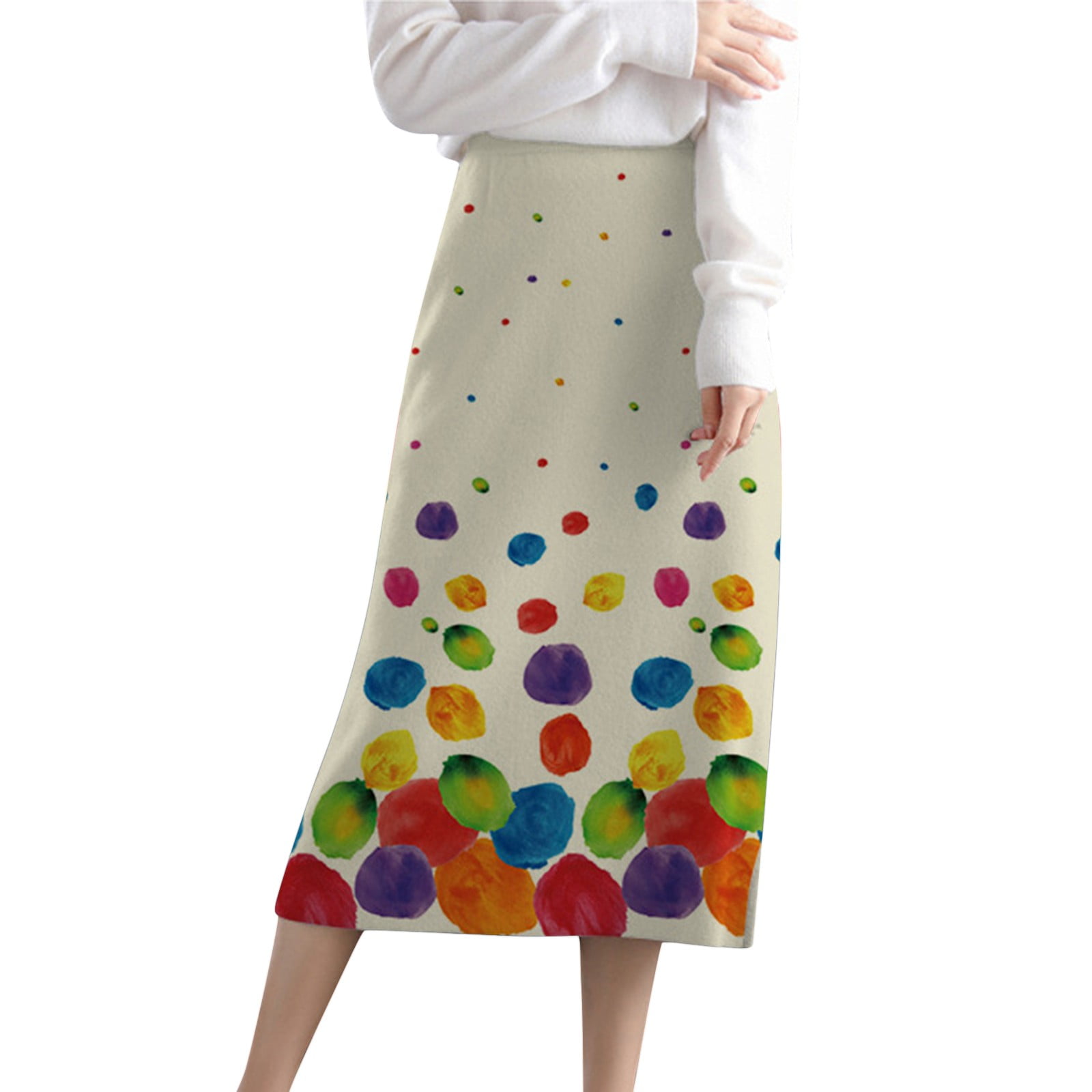 fvwitlyh Maxi Skirts for Women Women s Summer Solid Cotton EmbroideRed TieRed Flare A line Ankle Length with Lining Maxi Skirt Walmart