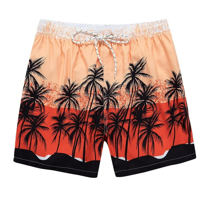 fvwitlyh Men Long Board Shorts Shorts Summer Pants Mens Bodybuilding Pockets Beach Casual Printed Mens Swim Trunks Long Length