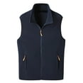 thumbnail image 1 of fvwitlyh Oversized Sweater Vest Denim Vest Men Lapel Sleeveless Slim Fit Retro Ripped Casual Jean Vest for Men's, 1 of 5