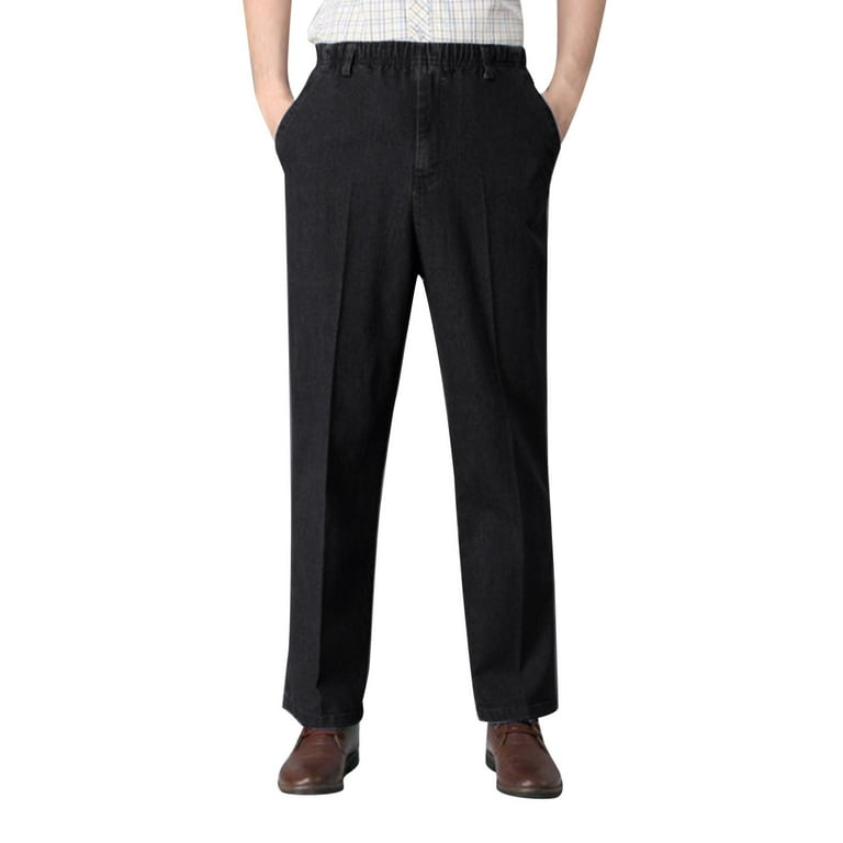 fvwitlyh Pants for Men Men's 4-Way Stretch Dress Pant