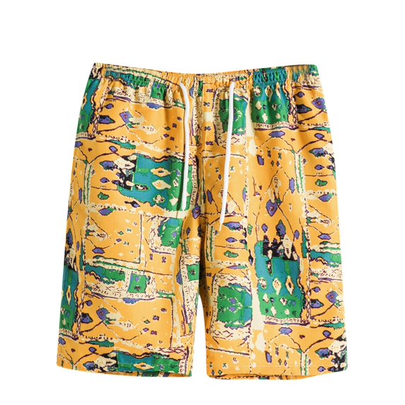 fvwitlyh Shorts for Men Casual Young Men's Flat-Front Short