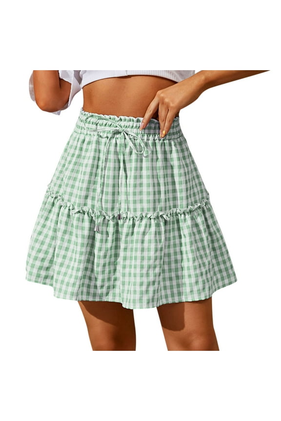 Silk Skirt Womens A Line Long Lightweight Tencel Denim TieRed Skirt with Multi Layers