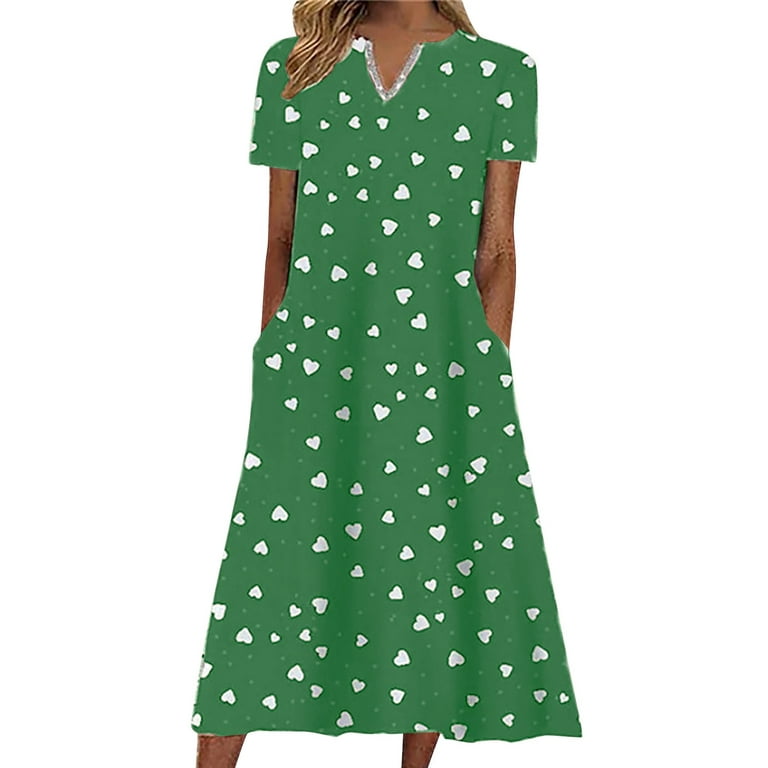 fvwitlyh Skims Dress Women's Short-Sleeve Waisted Maxi Dress