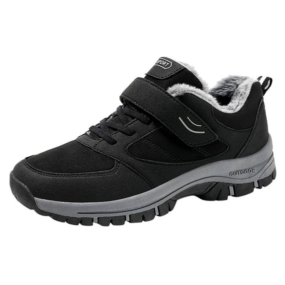 fvwitlyh Snow Boots for Men Wide Snow Boots for Men Fashion Winter Men Snow Boots Thick Soles Non Slip Solid Color Lace Up Mens Snow Boots Wide Feet