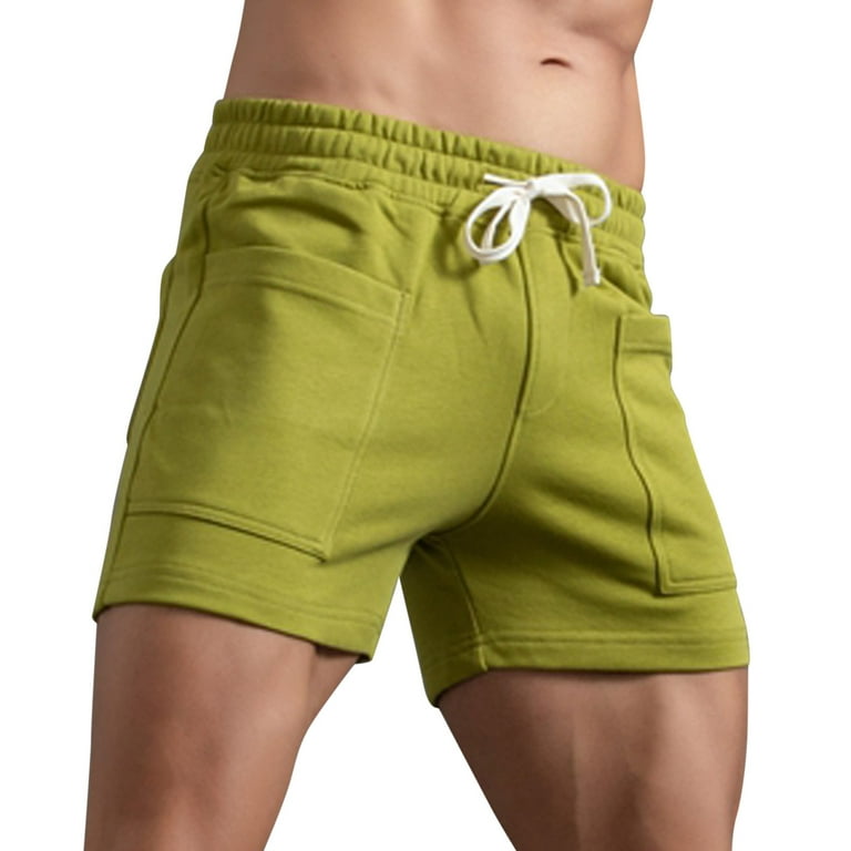 fvwitlyh Spanx Shorts Men's Slim-Fit 5 Flat-Front Comfort Stretch