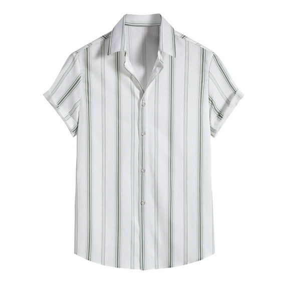 fvwitlyh Sparkly Shirt Men's Western Plaid Pearl Snap Buttons Two Pockets Casual Short Sleeve Shirts