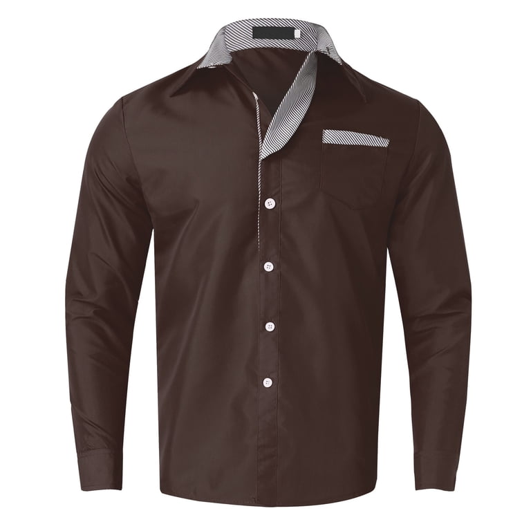 lavender dress shirts Barry. Wang Mens Lavender Dress Shirt Paisley Silk Long Sleeve Button Down Formal Shirts, M