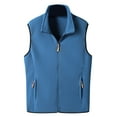 thumbnail image 1 of fvwitlyh Vest For Men Men's Loose Fit Washed Insulated Rib Collar Vest, 1 of 5