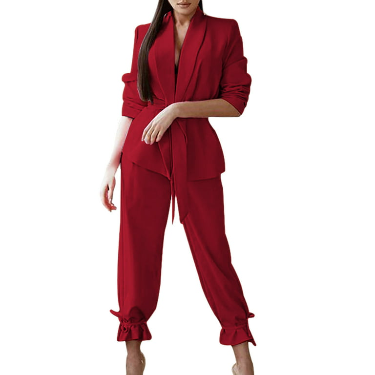 fvwitlyh Wedding Pant Suits for Women Womens Casual Light Weight Thin  Jacket Slim Coat And Elegant Dresses for Wedding Guest 