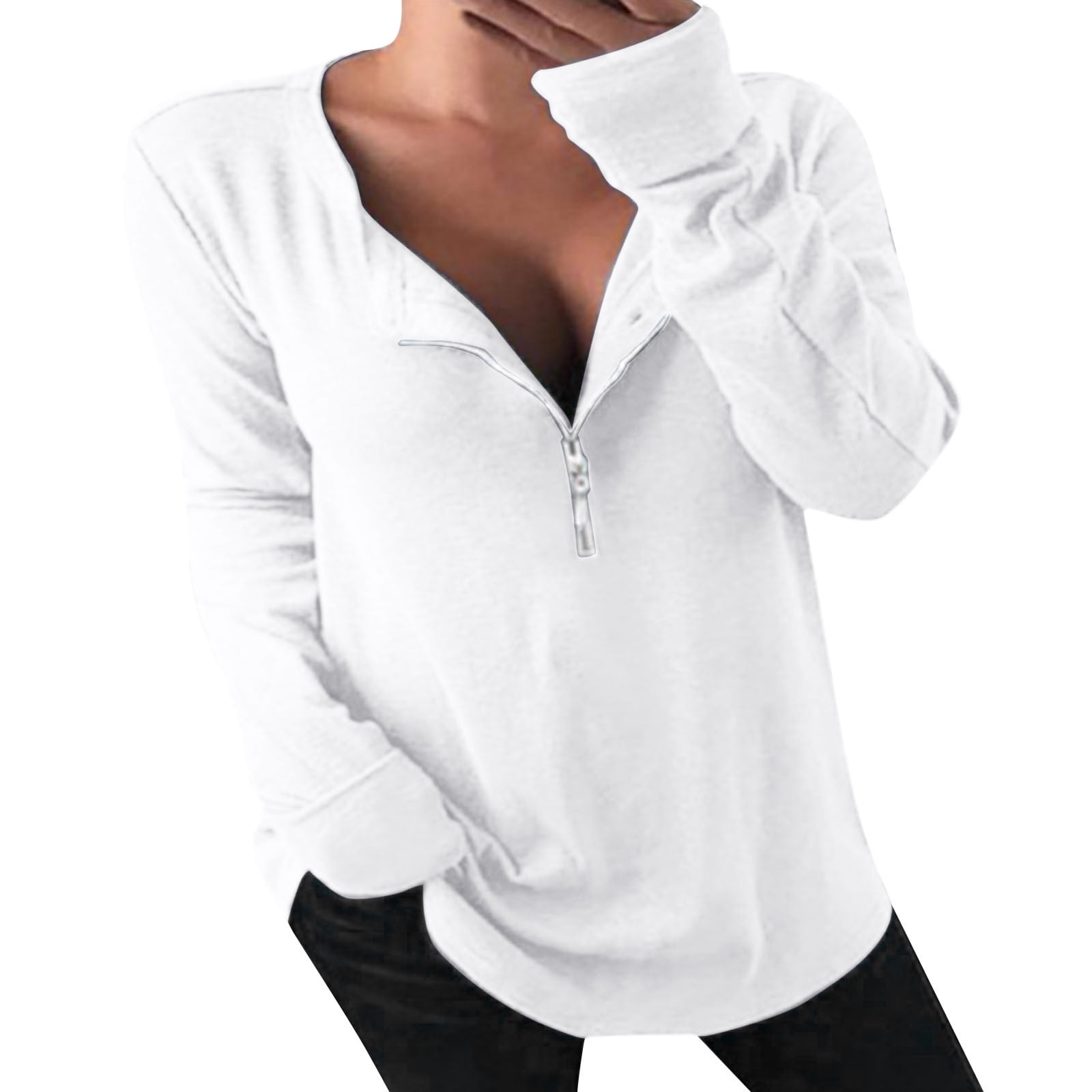 fvwitlyh White Zip Up Hoodie Lightweight Zip Up Hoodies for Women Hooded Sweatshirts Long Sleeve Thin Jacket with Zipper