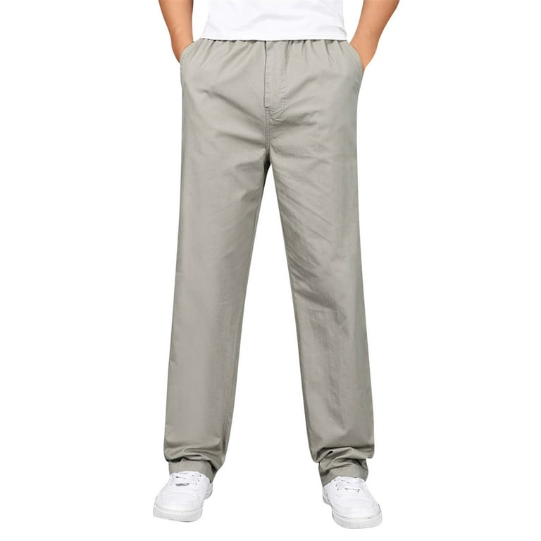fvwitlyh Wide Leg Sweatpants Men s Stretch Skinny Fit Casual Business Pants Ankle Dress Pants