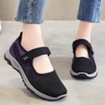 thumbnail image 1 of fvwitlyh Wide Width Mary Jane Shoes Women's Casual Walking Runing Sneakers Flat Shoes Outdoor Walking Women's Velcro Casual Single Shoes, 1 of 4