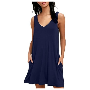 fvwitlyh Women'S Sweater Dresses Women's Plus Size Dresses Casual Loose Pocket Short Sleeve Slits Plus Size Long Maxi Dress