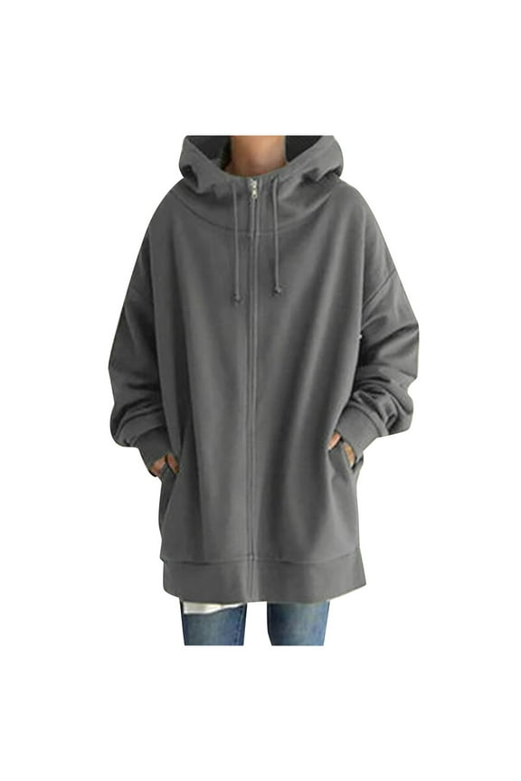 Women's Poncho Cape Snuggly Hooded Wearable Blanket Womens Solid Color Street Hooded Long Zipper Sweatshirt With Fleece Zippered Hooded Longline Fleece Lined Streetwear Pullover Jacket