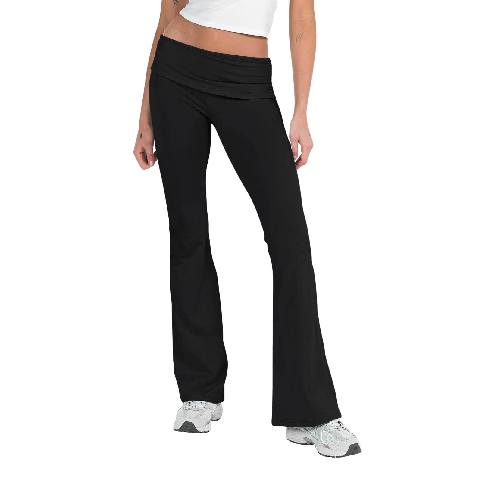 fvwitlyh Women's Stretchy Straight Dress Pants with Pockets Tall