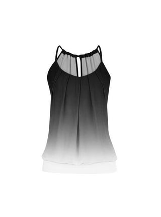 GOTOTOP Women's Sleeveless Strappy Tank Top Split Workout Fitness Casual  Basic Crop Tops : : Clothing, Shoes & Accessories
