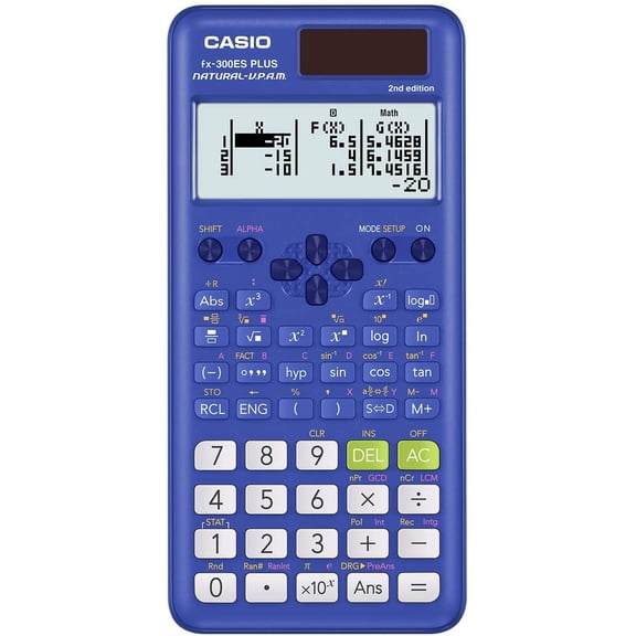 fx-300ES Plus 2nd Edition  Standard Scientific Calculator | 262 Functions, Natural Textbook Display Ideal for Middle School, High School Math, Statistics & Albra Blue