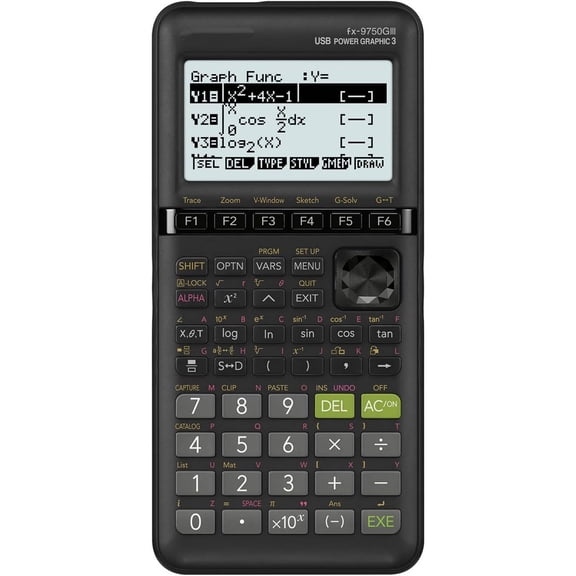 fx-9750GIII Graphing Calculator | Natural Textbook Display | Python Programming | Ideal for Exams, STEM & Advanced Math | Black