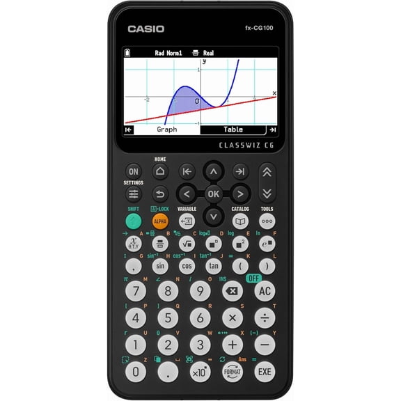fx-CG100 ClassWiz Color Graphing Calculator with 3D Graph & Python | Large High-Res Display, Basic & Advanced Functions | Ideal for Exams, STEM, Programming & Advanced
