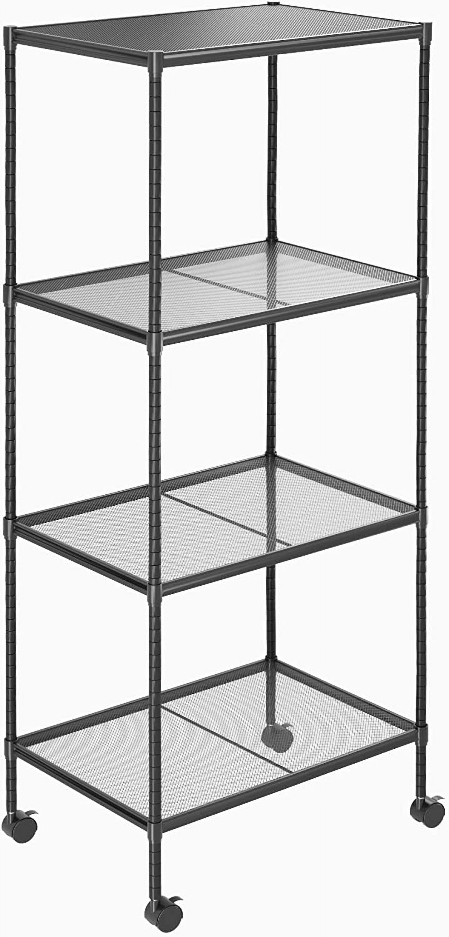 fycvghbn 3-Tier Steel Wire Storage Shelves Adjustable Utility Closet ...