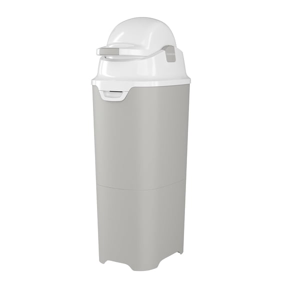 g Tall Diaper Pail with Airtight Lid - Durable & Odorless Diaper Disposal, Large Capacity, Holds up to 60 Newborn Diapers, Refill with Any Bags, Gray (9612057)Trash can