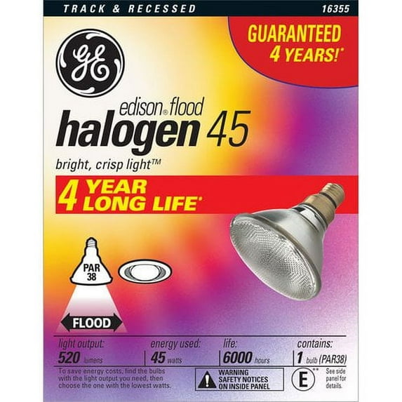 g e lighting #16355 ge 45w halogen flood light